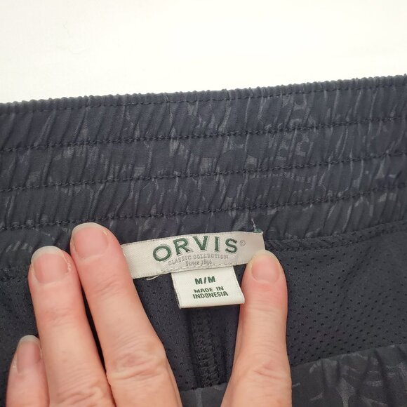 Orvis Tropical Black ghost print Skort w/built in mesh Dry-Fit shorts - M - Picture 7 of 8